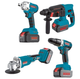 Набор аккумуляторного инструмента BOXER BX-187G 4в1 48V 5.0Ah – гайковерт, перфоратор, УШМ и дрель-шуруповерт - изображение 1