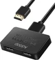 Двопортовий HDMI сплітер на 2 виходи Addap HVS-07, активний відео розгалужувач, 4К - изображение 2