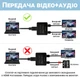 Двопортовий HDMI сплітер на 2 виходи Addap HVS-07, активний відео розгалужувач, 4К - изображение 6