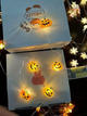 Гирлянда Halloween Pumpkin 20 ламп для украшения интерьера на Хэллоуин с прозрачным проводом - изображение 2