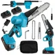 Аккумуляторная цепная пила Boxer BX3301 21 В 2 аккумулятора шина 15 см мини пила для обрезки деревьев веток и дров - изображение 10