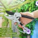 Храповый садовый секатор для обрезки деревьев, кустов и винограда Sunshine ST-154 с храповым механизмом, толщиной среза до 35 мм и лезвиями из стали SK5 - изображение 6