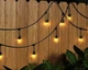 Садовая гирлянда 10 м с 10 LED-лампами E27 теплого белого света IP44 черная - изображение 15