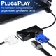 Адаптер / розгалужувач з DisplayPort на HDMI/VGA/DVI порти Addap DPA-01Mix | Перехідник 3в1 для передачі відеосигналу, FullHD - изображение 2