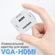 Конвертер відео сигналу з аналогового VGA на цифровий HDMI порт Addap VGA2HDMI-01, Full HD 1080P - изображение 7