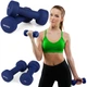 Гантелі для фітнесу неопренові Gymtek G-66545 2 х 2 кг Темно-сині (5907766665458) - зображення 5