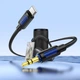 Аудіокабель BOROFONE BL20 Type-C to 3.5mm male, silicone, 1m, Black - изображение 5