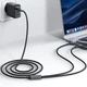 Кабель ACEFAST C22-02 USB-C to 2*USB-C 100W aluminum alloy charging data cable Black - изображение 6