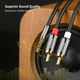 Аудіокабель UGREEN AV116 3.5mm Male to 2RCA Male, PVC, 5m Black - зображення 4