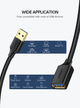 Подовжувач UGREEN US129 USB 3.0 Extension Male Cable 1.5m (Black)(UGR-30126) - зображення 3
