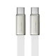 Кабель ACEFAST C24-03, Type-C to Type-C, 60W, 3A, 1.2m, Braided wire, Zinc alloy + TPE connectors, Білий - изображение 1