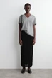 Футболка жіноча COS v-neck cotton t-shirt 1277147006 S Сірий - изображение 2