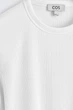 Футболка чоловіча COS slim ribbed cotton t-shirt 1229297001 M Білий - изображение 7