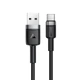 Кабель ACEFAST C22-04, USB to Type-C, 3A, 1.2m, Nylon Braid, Aluminum Alloy + TPE connectors, Black (6974316285144) - изображение 1