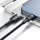 Кабель ACEFAST C22-04, USB to Type-C, 3A, 1.2m, Nylon Braid, Aluminum Alloy + TPE connectors, Black (6974316285144) - изображение 6