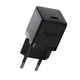 Сетевое зарядное устройство на 30W Baseus Palm Fast Charger (Type-C, QC3.0, PD3.0). Black - изображение 1