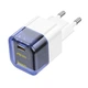Зарядное устройство Hoco Type-C to Lightning 20 Вт PD/QC Прозрачный синий (C125A) - изображение 2