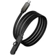 Дата кабель Hoco U150 Exquisite side plug and stand Type-C to Type-C 60W (1.2m) Black - изображение 3