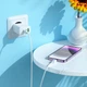 Мережевий зарядний пристрій HOCO C126A Pure Power 3Port (2xType-C + USB) 40W PD/QC White - зображення 7