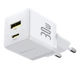 Мережевий зарядний пристрій на 30W Baseus Palm Fast Charger (USB-A, Type-C, QC3.0, PD3.0). White - зображення 5