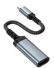 Кабель-переходник HOCO UA43A Type-C to HDMI (HDTV) 4K 30Hz 0.2m Grey - изображение 1