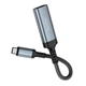 Кабель-переходник HOCO UA43A Type-C to HDMI (HDTV) 4K 30Hz 0.2m Grey - изображение 3