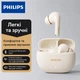 Навушники Philips TAT1320 бездротові, швидке заряджання (Bluetooth 6.0, 28 годин автономності) white - зображення 1