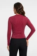 Кофта женская однотонная бордового цвета Fashion размер 42-44 (217186) - изображение 3