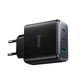Мережевий зарядний пристрій HOCO C160A Upgrade PD charger Type-C cable 65W Black - зображення 12