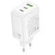 Мережевий зарядний пристрій Borofone BN32 Cargador GaN 65W White - зображення 6