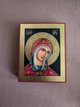 Писаная греческая икона Божией Матери 15×19 см - изображение 3
