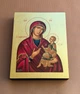 Греческая писаная икона Божией Матери Одигитрия (Путеводительница) 9×11,5 см - изображение 4