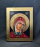 Писаная греческая икона Пресвятой Богородицы 15×19 см - изображение 1