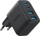 Сетевое зарядное устройство Anker Zolo Charger 50W, 2xUSB-C & 2xUSB-A Black (A121EG11) - изображение 1