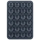 Тримач-присоска для телефону Double Side Silicone 80*55мм Dark Gray - зображення 1