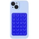 Тримач-присоска для телефону Double Side Silicone 80*55мм Blue - зображення 2