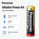 Щелочные батарейки Panasonic Alkaline Power AA 1.5V упаковка 4 шт (LR6T/4B) - изображение 2