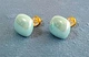 Женские сережки "Квадратики" 1.2см jewelry Голубые - изображение 4