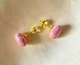 Жіночі сережки "Квадратики" 1.2 см jewelry Нюдові - зображення 3