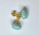 Женские сережки "Квадратики" 1.2см jewelry Голубые - изображение 10