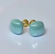 Женские сережки "Квадратики" 1.2см jewelry Голубые - изображение 11