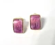 Жіночі сережки "Дуги" 1.2 см jewelry Фіолетові - зображення 7