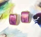 Жіночі сережки "Дуги" 1.2 см jewelry Фіолетові - зображення 12