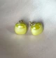 Жіночі сережки "Квадратики" 1.2 см jewelry Горчичні - зображення 5
