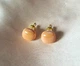 Женские сережки "Квадратики" 1.2см jewelry Карамельного цвета - изображение 7