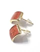 Женские сережки "Дуги" 1.2см jewelry Терракотовые - изображение 2