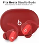 Фиксаторы для наушников Beats Studio Buds 2021, силиконовые антискользящие насадки Ear Hooks, 3 пары, красные - изображение 2