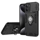 Противоударный чехол Camshield для Xiaomi Redmi 15C 173mm с кольцом-держателем Черный - изображение 1