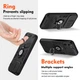 Противоударный чехол Camshield для Xiaomi Redmi 15C 173mm с кольцом-держателем Черный - изображение 4