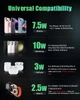 Беспроводная зарядная станция JARGOU 3в1 для iPhone, Apple Watch, AirPods 15W + адаптер UK/EU - изображение 3